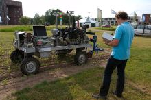 Omnidirectional chassis constructed on local university.